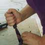 Removing putty
